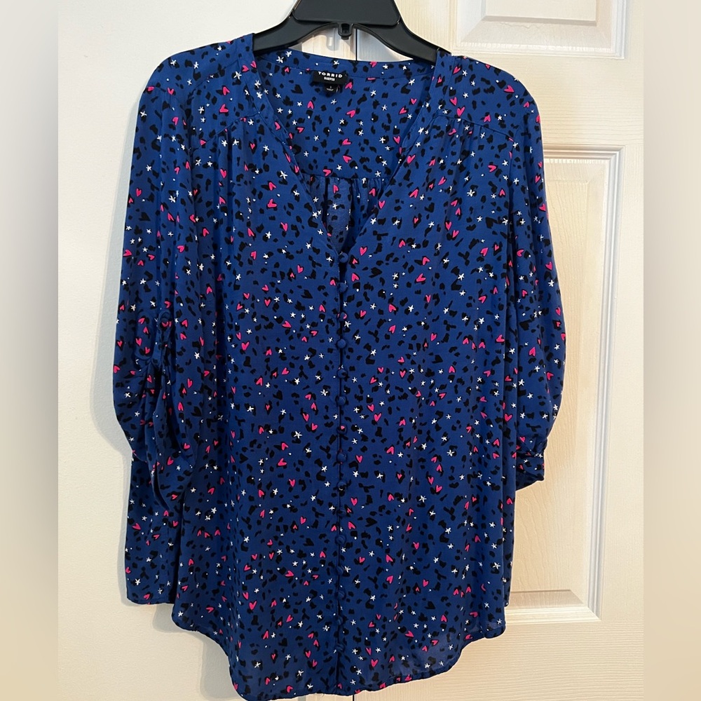 Torrid Harper Blouse Size 1